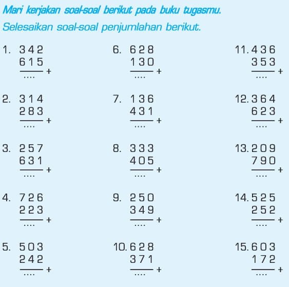 Soal Matematika Kelas 1 Sd Pengurangan Bersusun | Sobat Guru